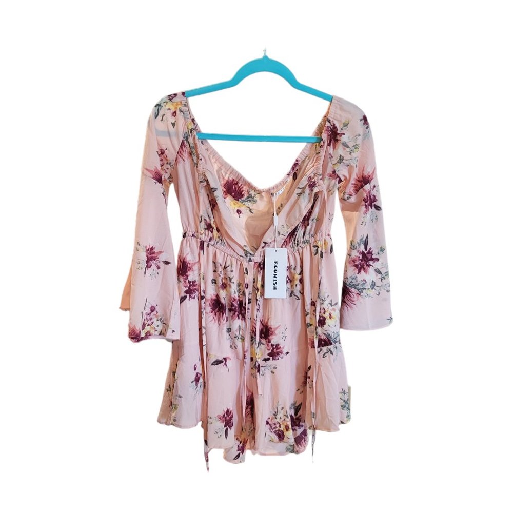 Pink Floral Romper